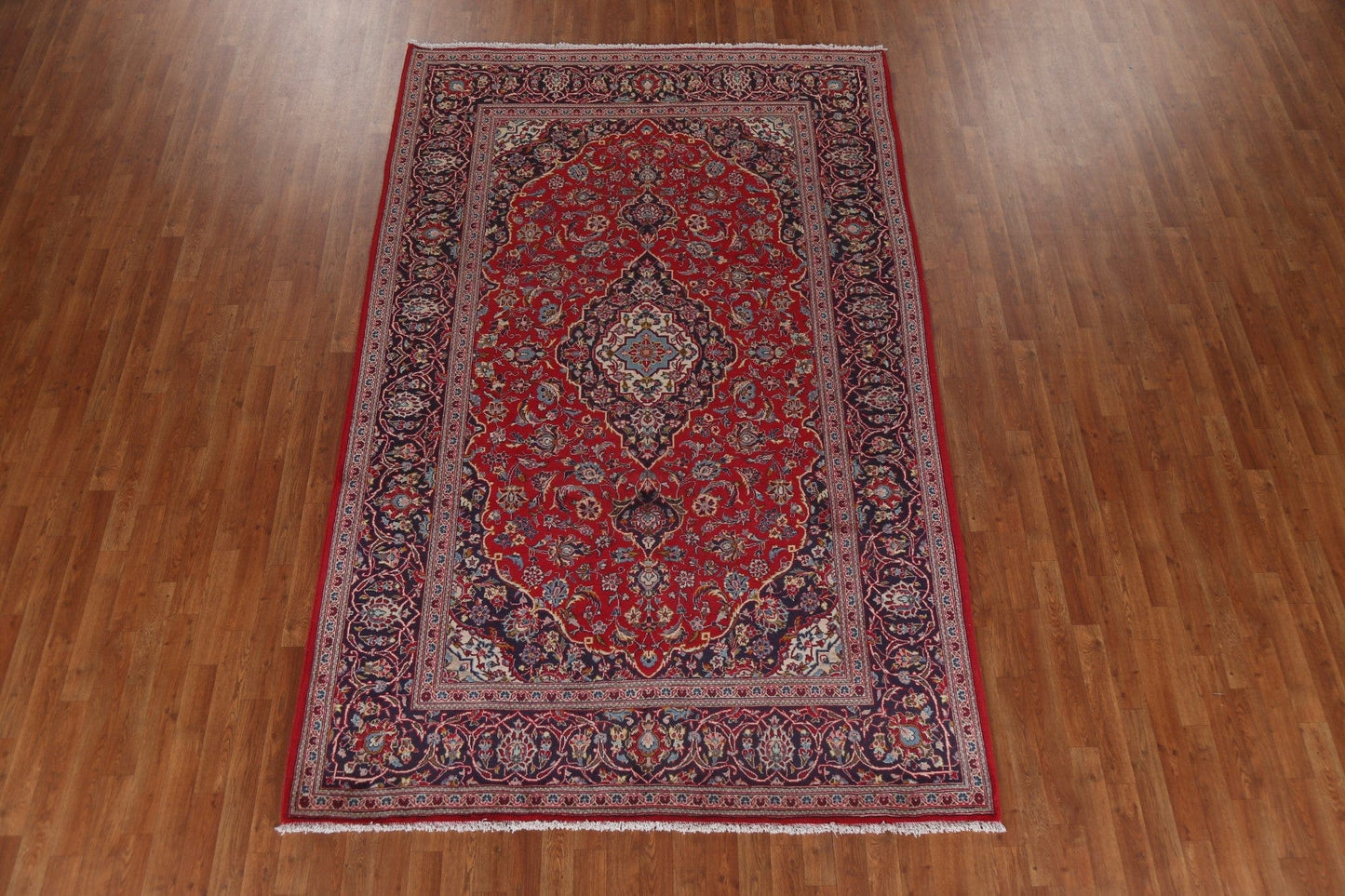 Traditional Red Kashan Persian Area Rug 6x10