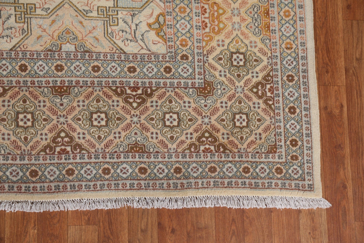 Geometric Wool Yazd Persian Area Rug 8x11