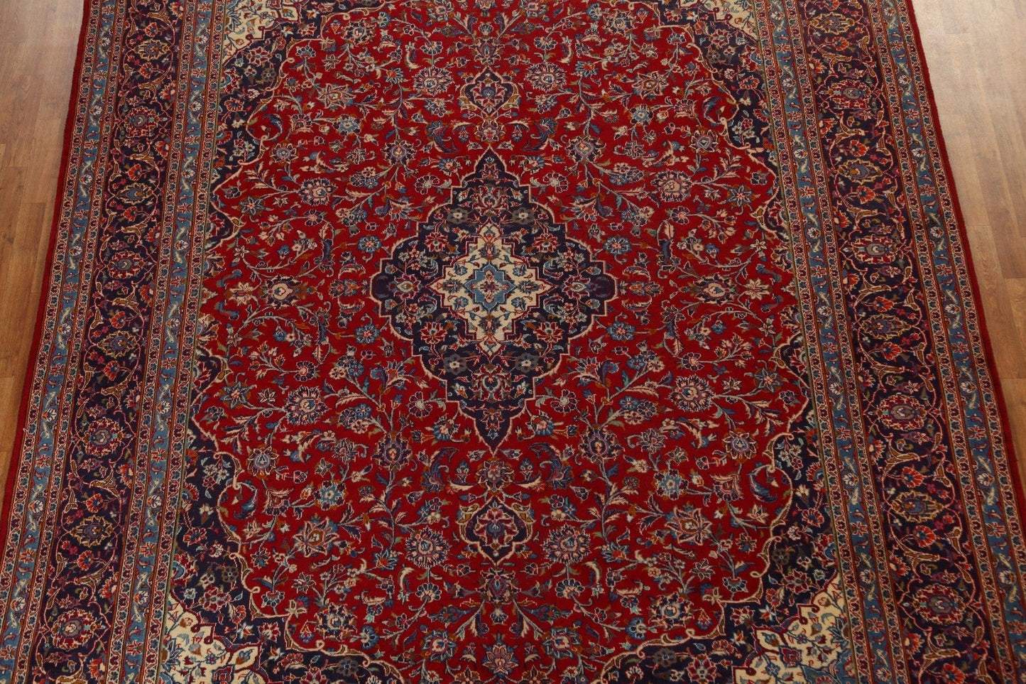 Floral Red Kashan Persian Area Rug 10x13