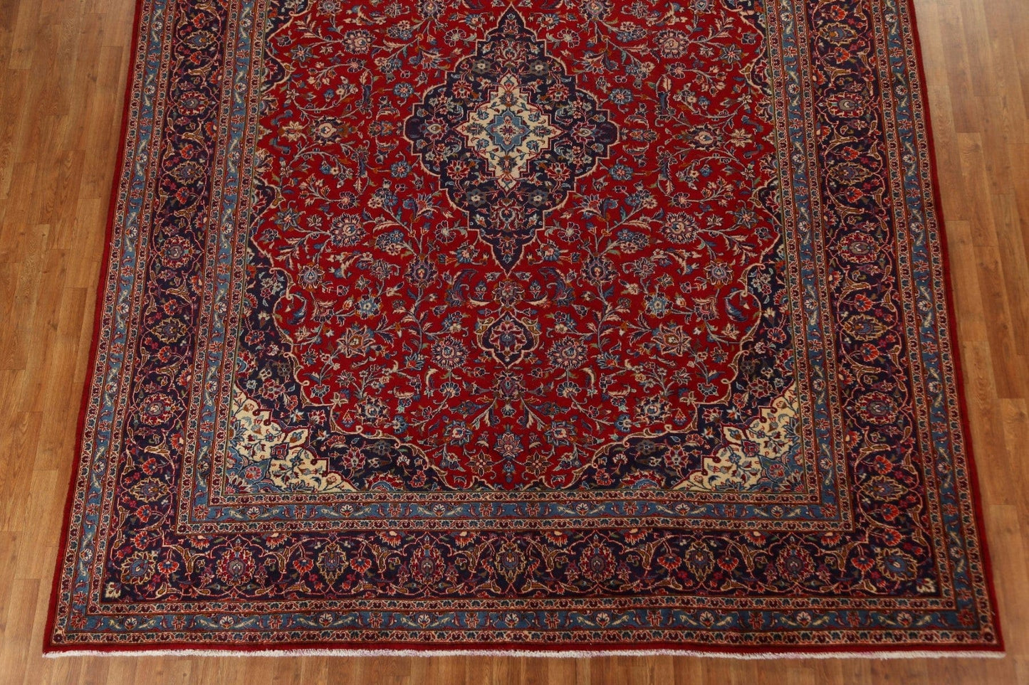 Floral Red Kashan Persian Area Rug 10x13