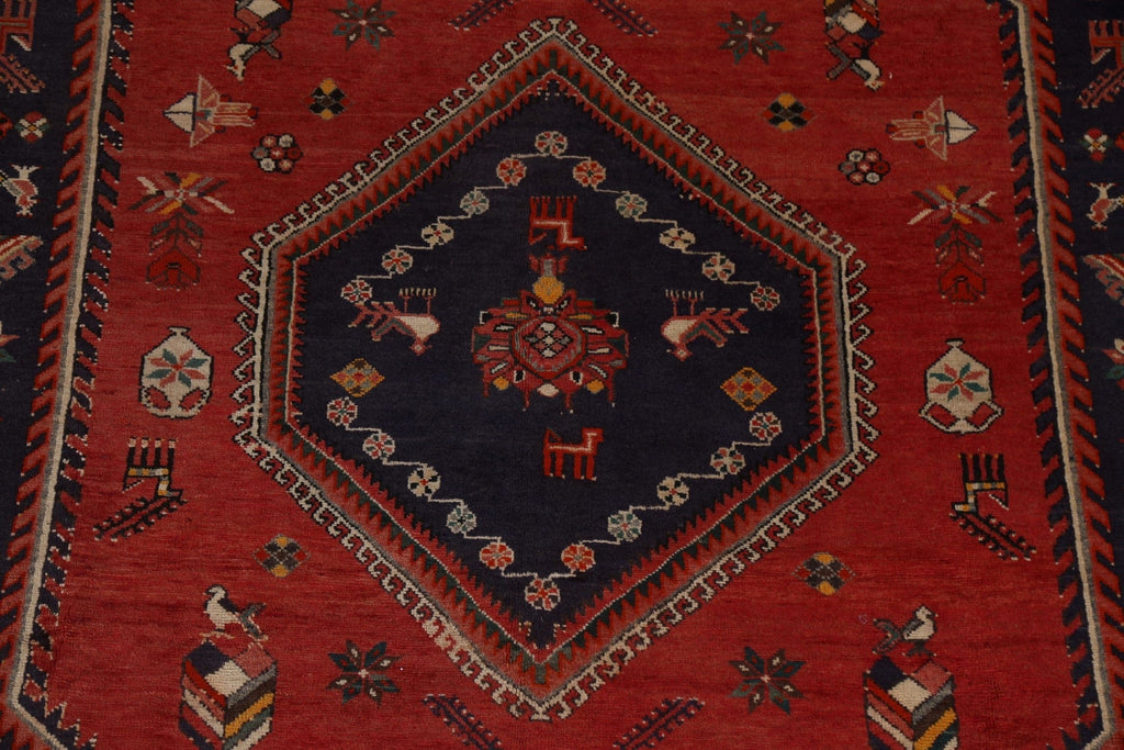 Tribal Geometric Bakhtiari Persian Area Rug 7x9