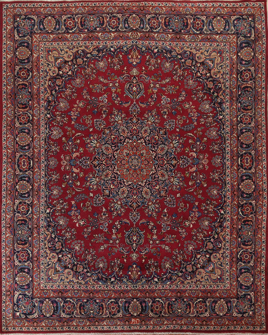 Floral Red Kashmar Persian Area Rug 10x11