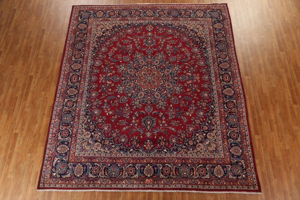 Floral Red Kashmar Persian Area Rug 10x11