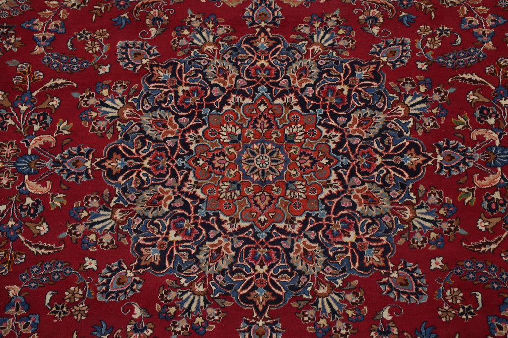 Floral Red Kashmar Persian Area Rug 10x11