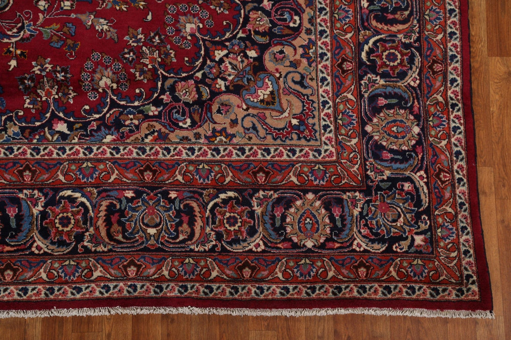 Floral Red Kashmar Persian Area Rug 10x11