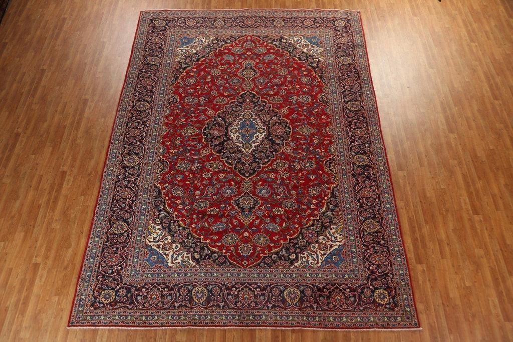 Traditional Wool Kashan Persian Area Rug 10x14