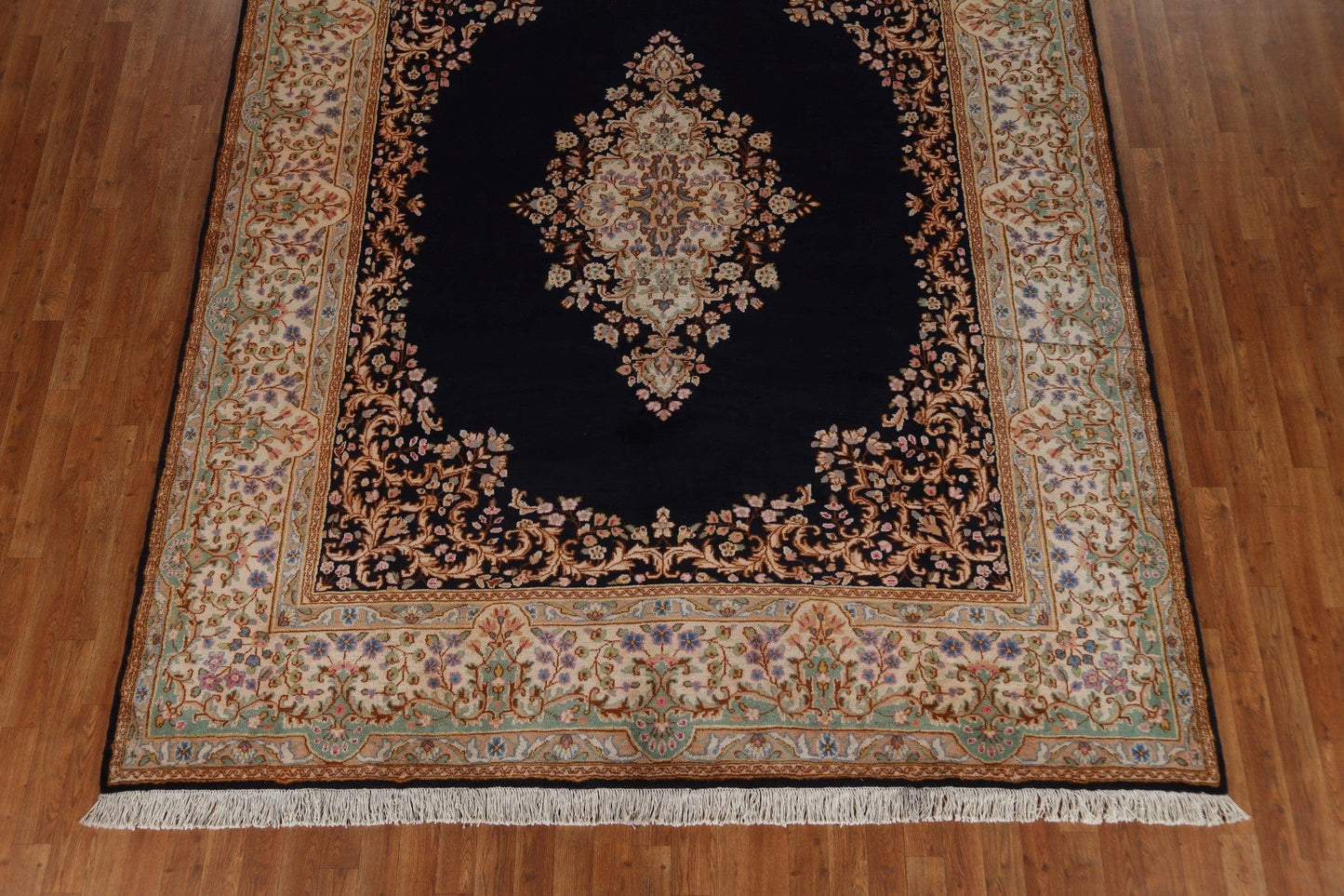 Dark Navy Blue Kerman Persian Area Rug 8x10