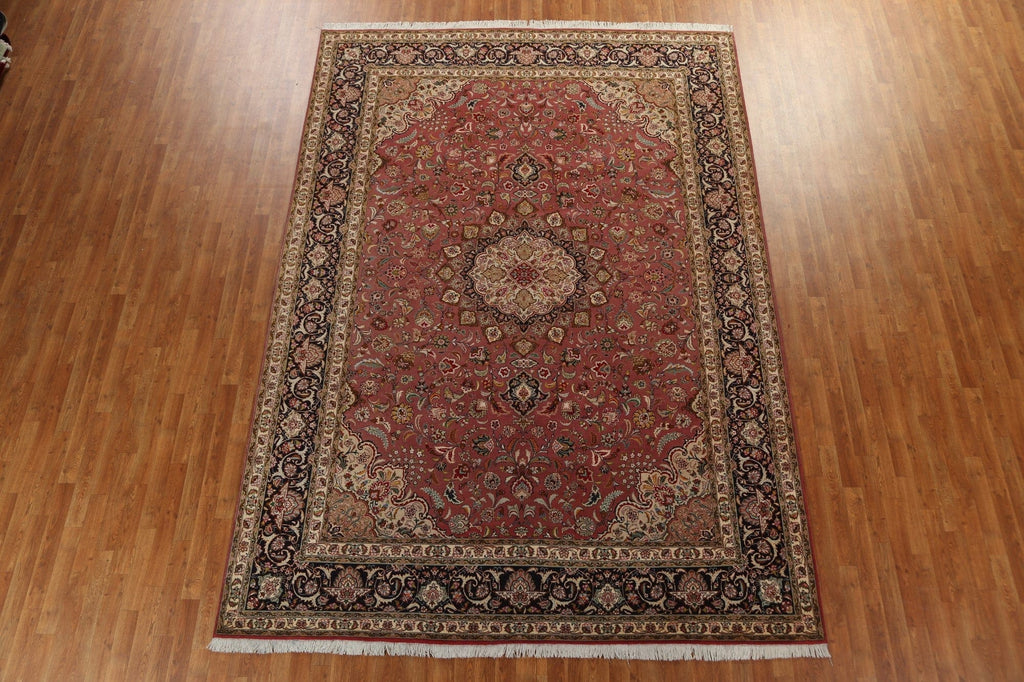 Hand-Knotted Wool Tabriz Persian Area Rug 8x12