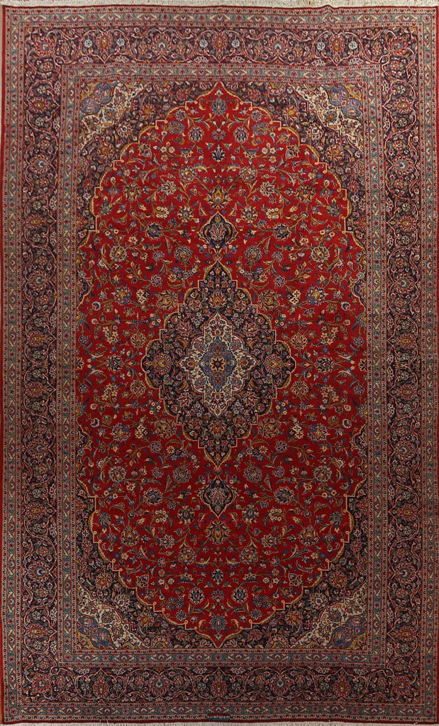 Traditional Kashan Large Persian Rug 10x15