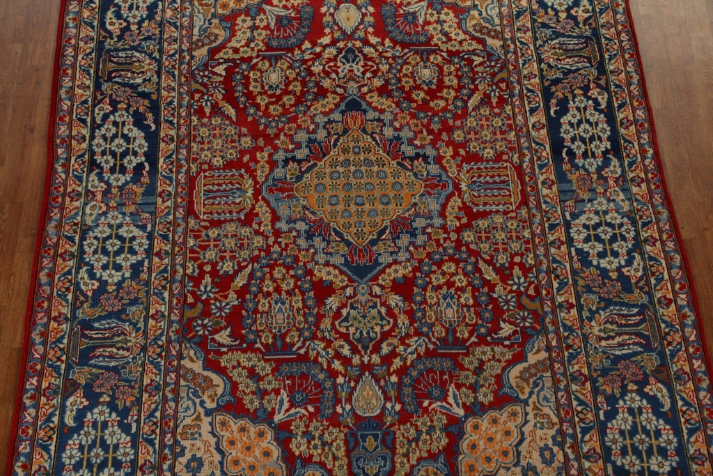 Handmade Wool Najafabad Persian Area Rug 7x10