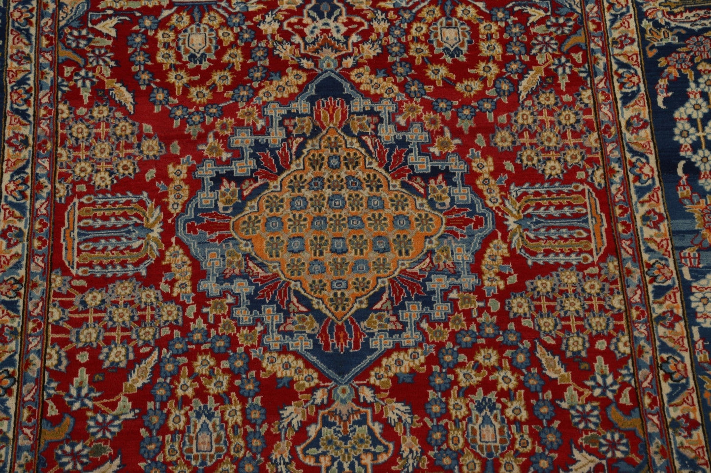 Handmade Wool Najafabad Persian Area Rug 7x10