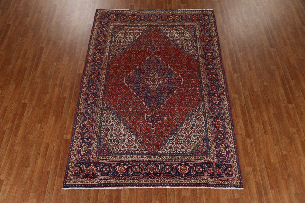 Geometric Wool Ardebil Persian Area Rug 7x10