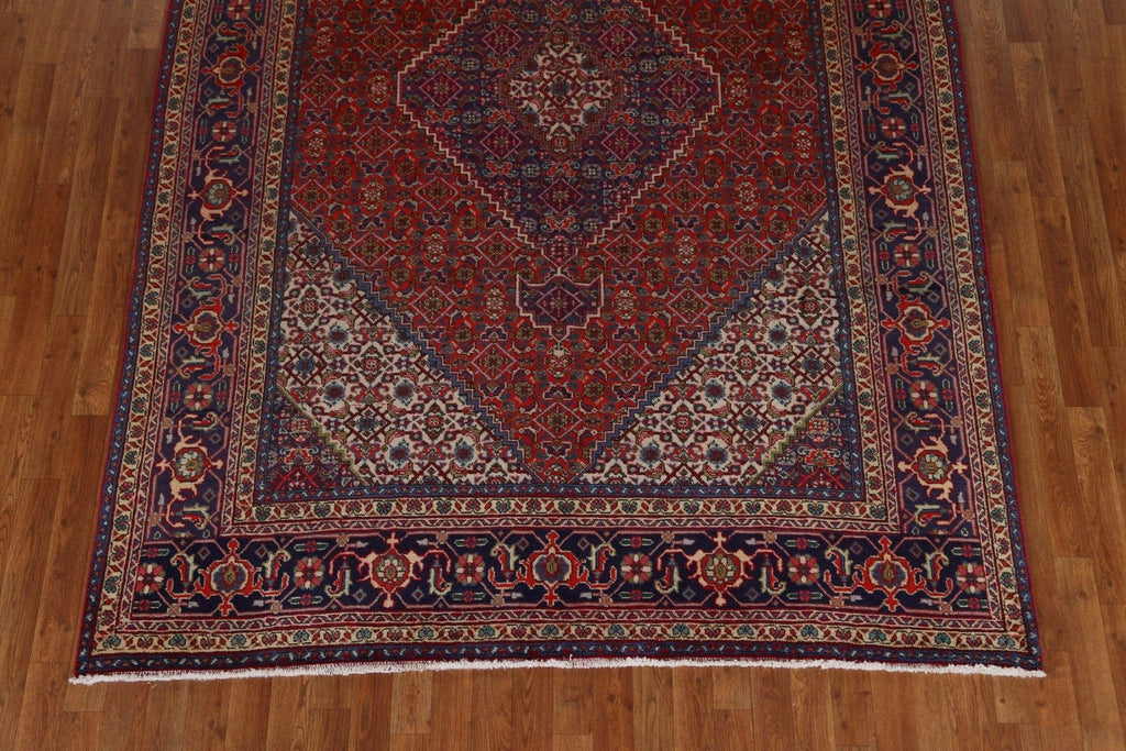 Geometric Wool Ardebil Persian Area Rug 7x10