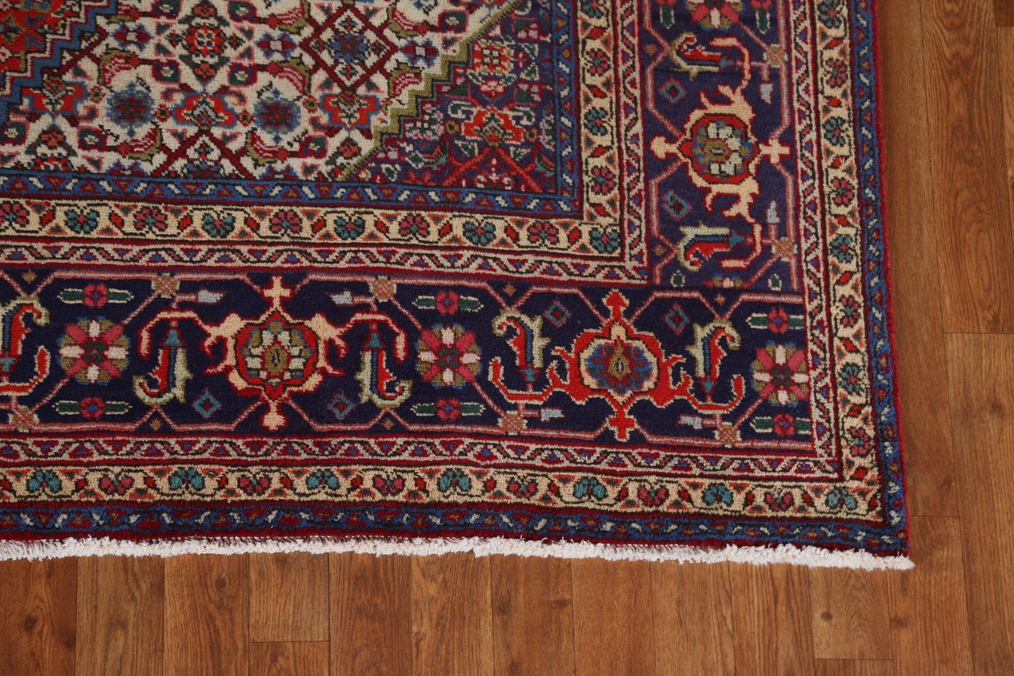 Geometric Wool Ardebil Persian Area Rug 7x10