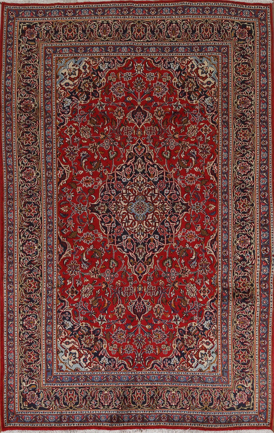 Floral Red Kashmar Persian Area Rug 6x10