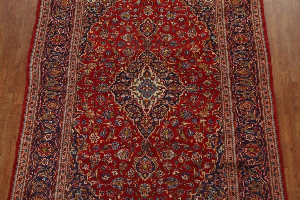 Traditional Red Kashan Persian Area Rug 7x10