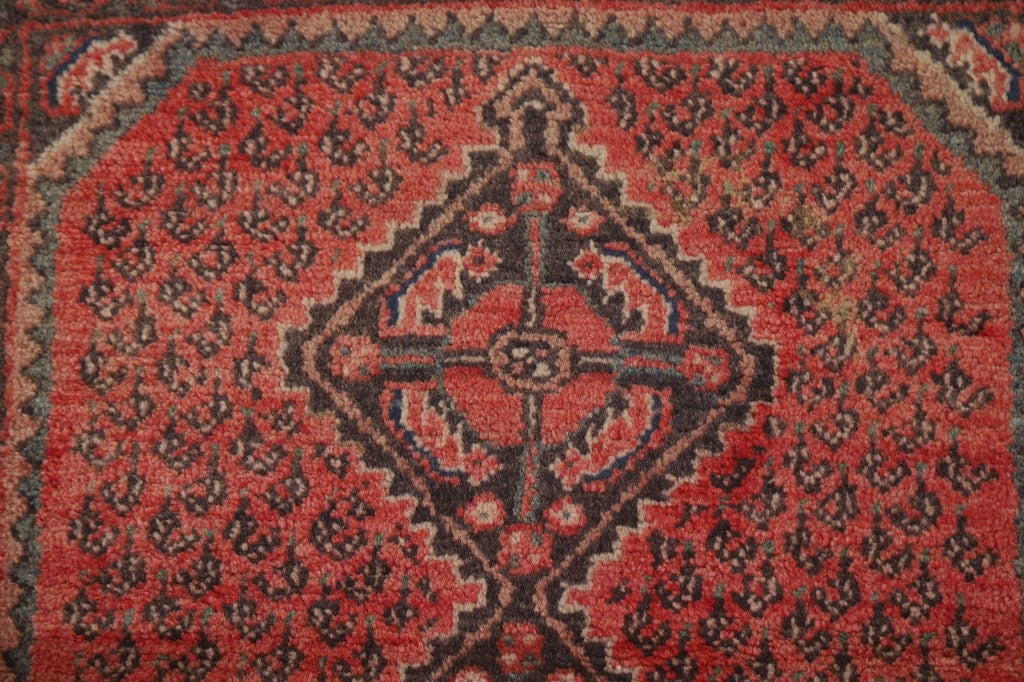 Geometric Hamedan Persian Area Rug 3x5