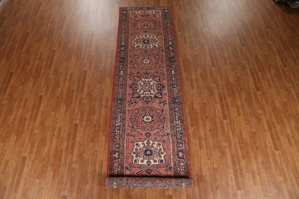 Tribal Heriz Persian Runner Rug 4x15