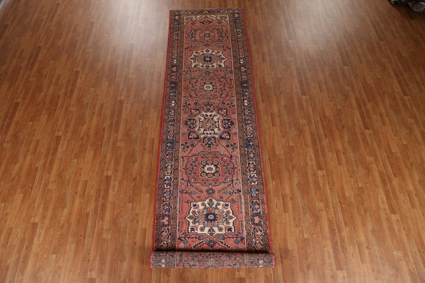 Tribal Heriz Persian Runner Rug 4x15