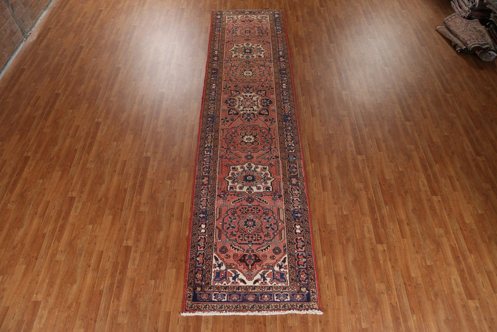 Tribal Heriz Persian Runner Rug 4x15