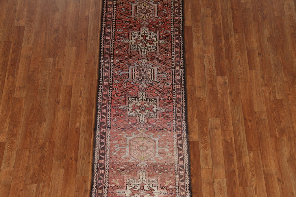 Geometric Gharajeh Persian Runner Rug 2x8