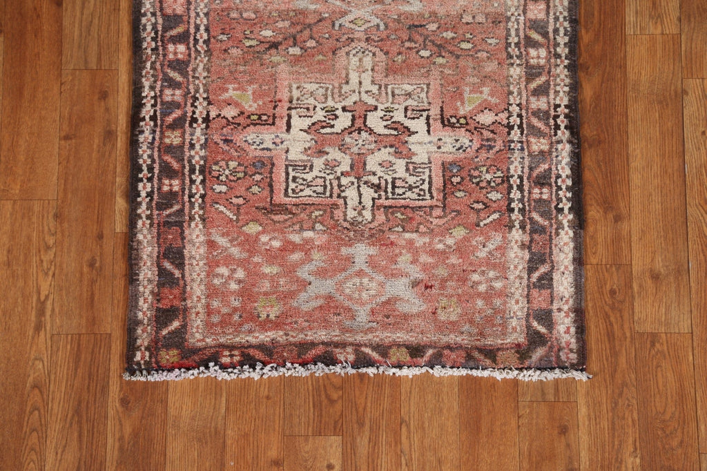 Geometric Gharajeh Persian Runner Rug 2x8