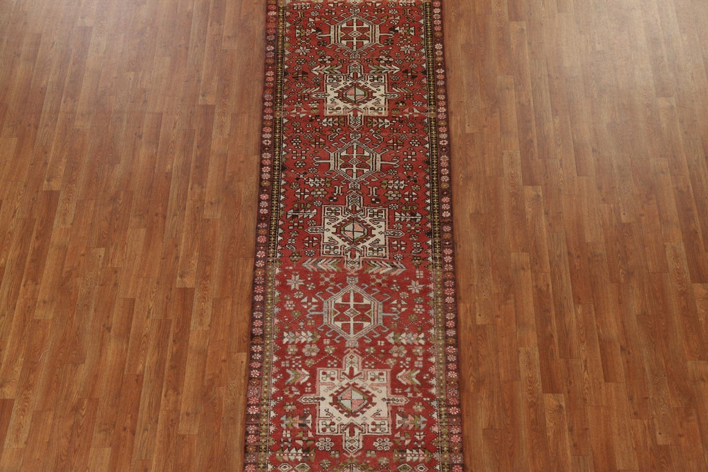 Tribal Gharajeh Persian Runner Rug 3x11