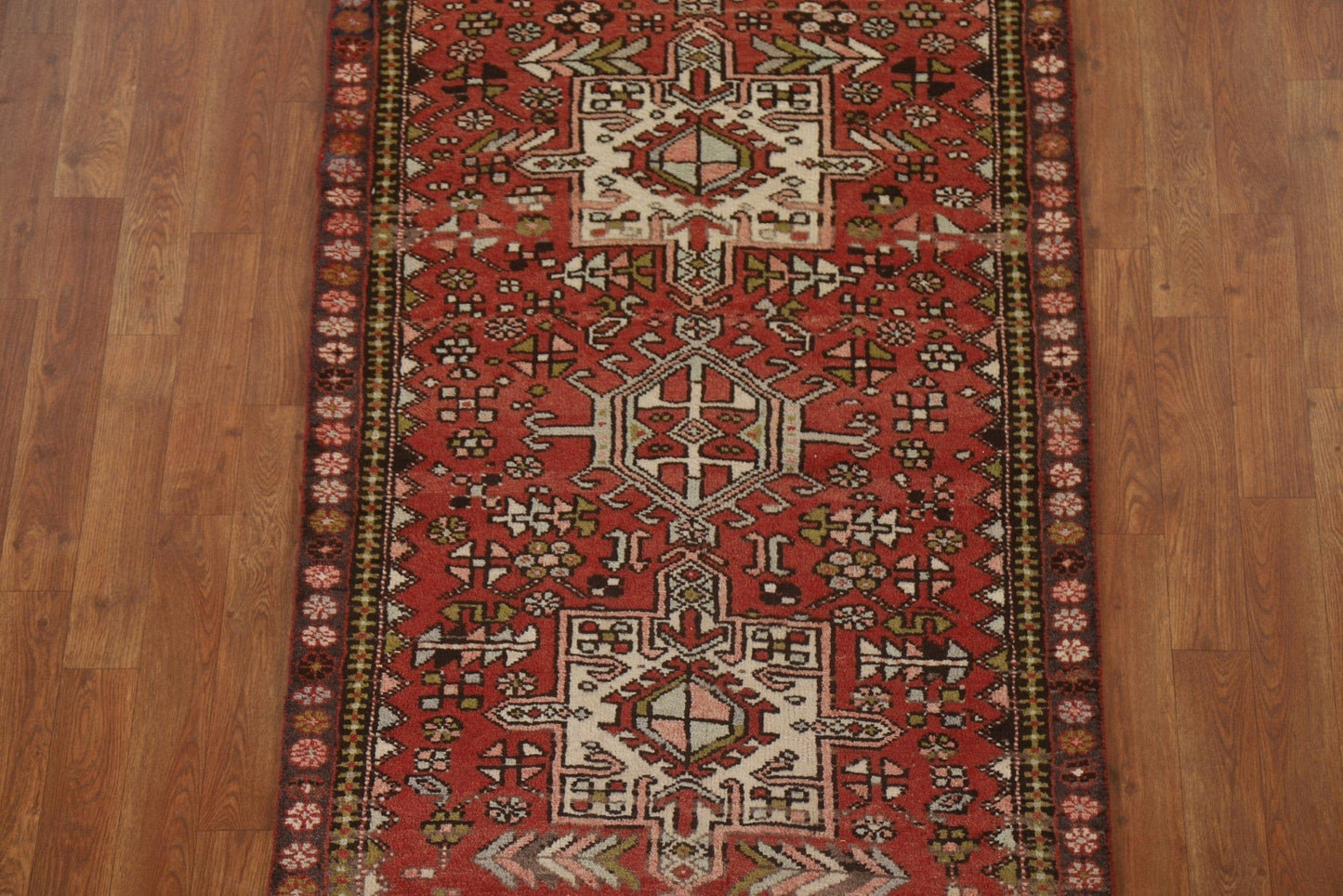 Tribal Gharajeh Persian Runner Rug 3x11