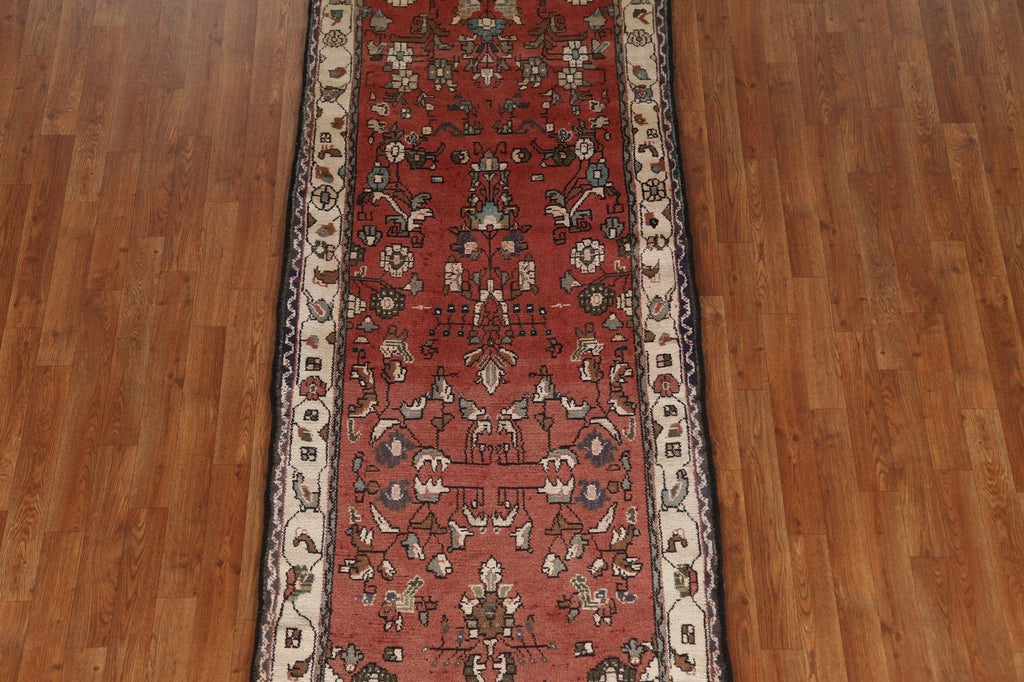 Geometric Hamedan Persian Runner Rug 3x10