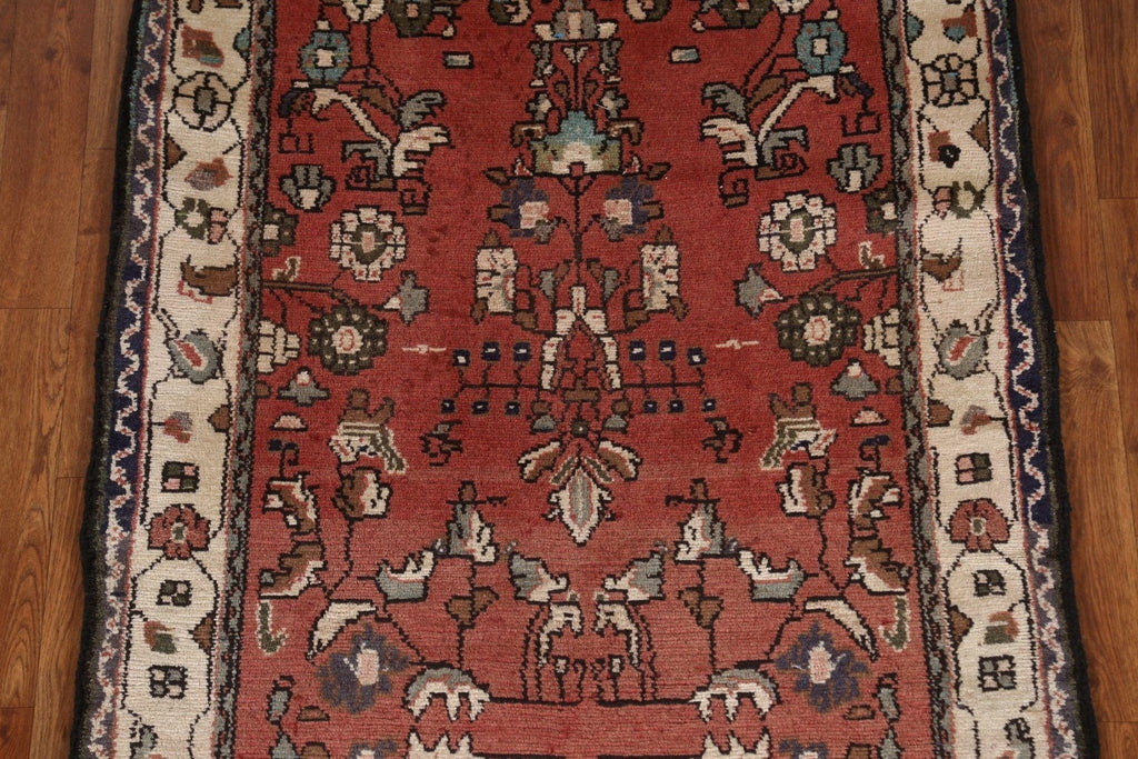 Geometric Hamedan Persian Runner Rug 3x10