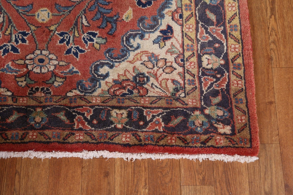 Floral Sarouk Persian Runner Rug 4x11