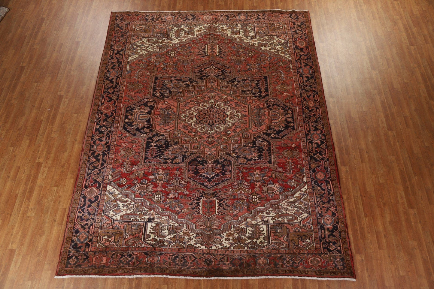 Geometric Heriz Persian Area Rug 10x13