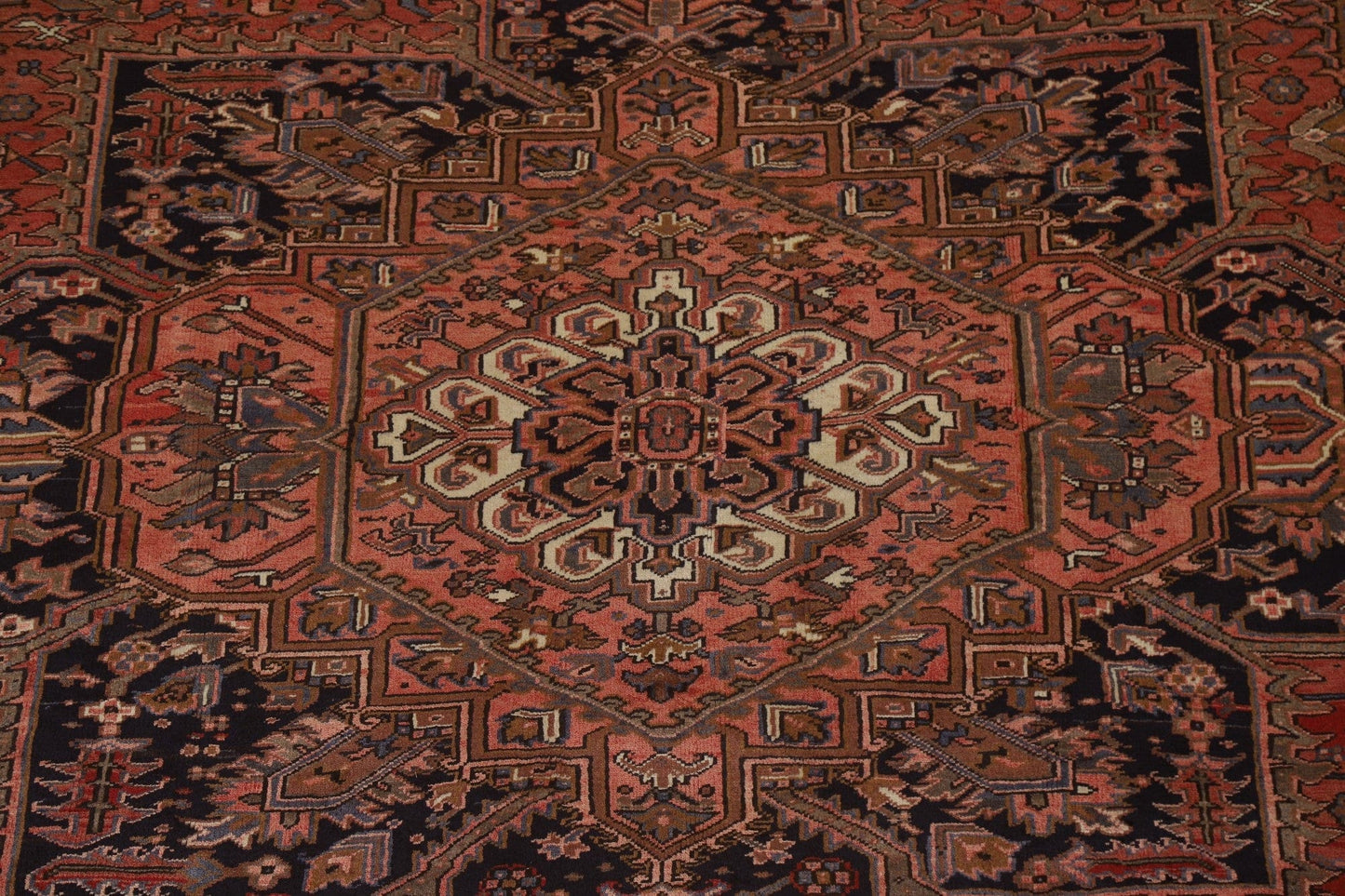 Geometric Heriz Persian Area Rug 10x13