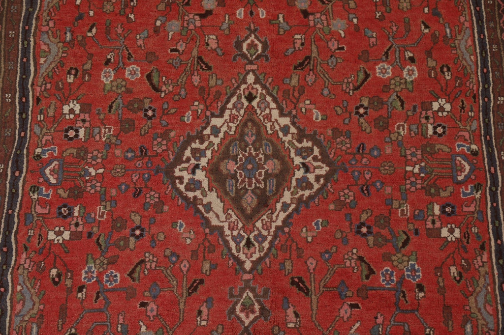 Geometric Hamedan Persian Area Rug 7x10