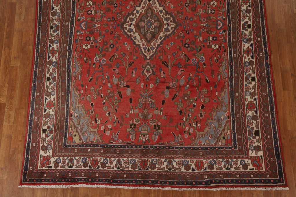 Geometric Hamedan Persian Area Rug 7x10