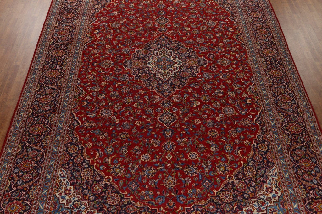 Traditional Kashan Large Persian Rug 10x17