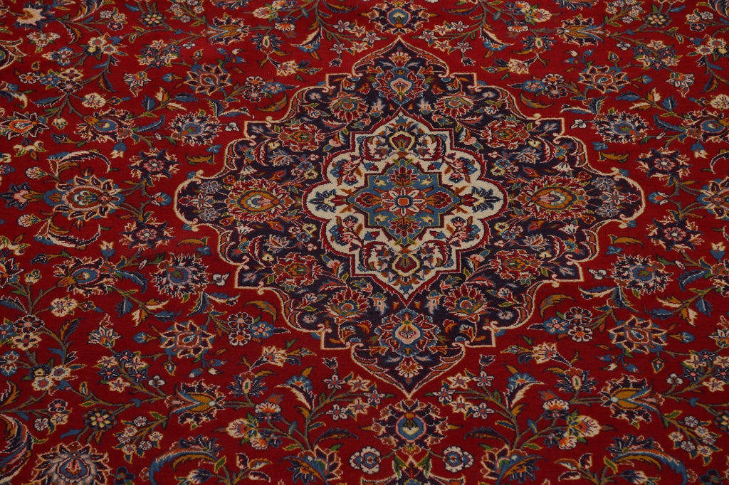 Traditional Kashan Large Persian Rug 10x17