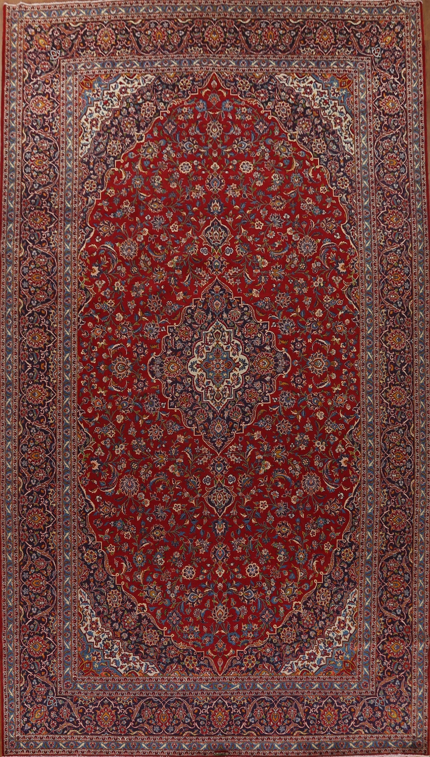 Traditional Kashan Large Persian Rug 10x17