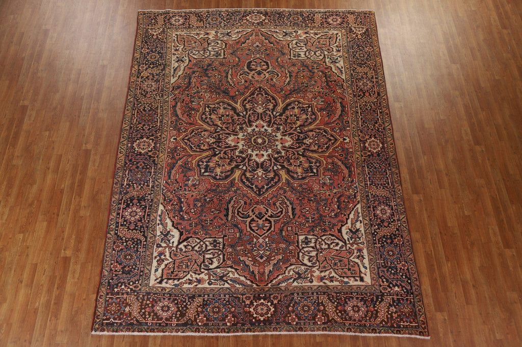 Geometric Heriz Persian Area Rug 8x11