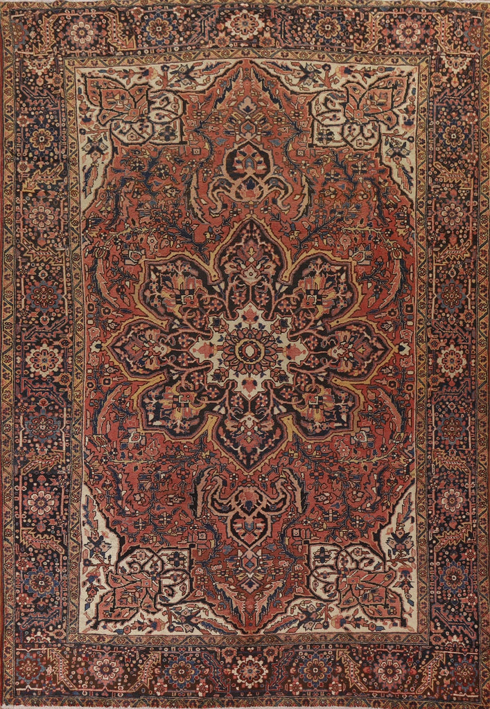 Geometric Heriz Persian Area Rug 8x11