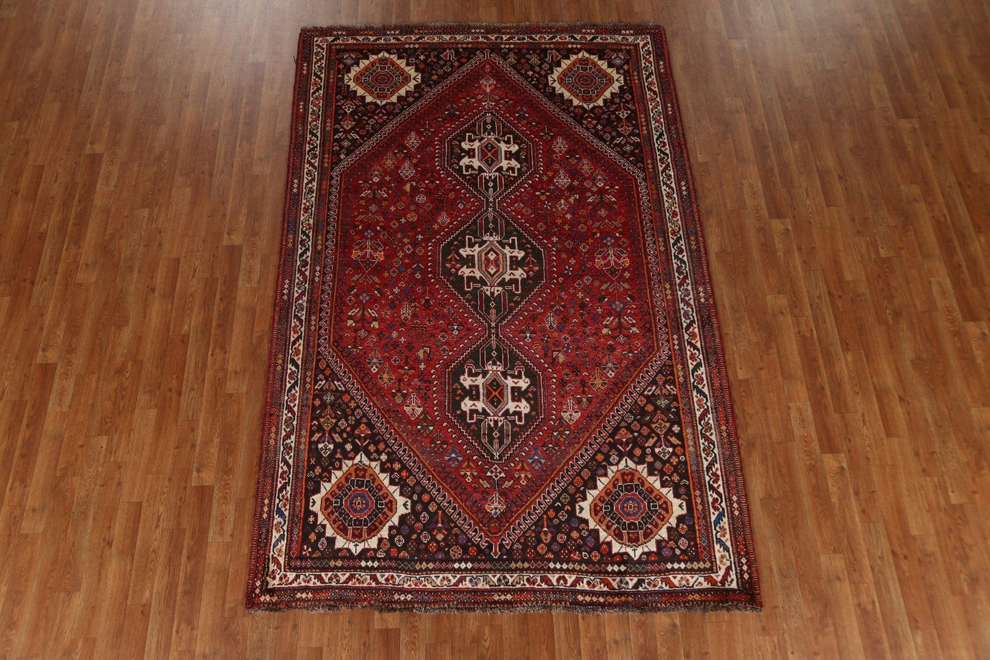 Tribal Shiraz Persian Area Rug 6x9