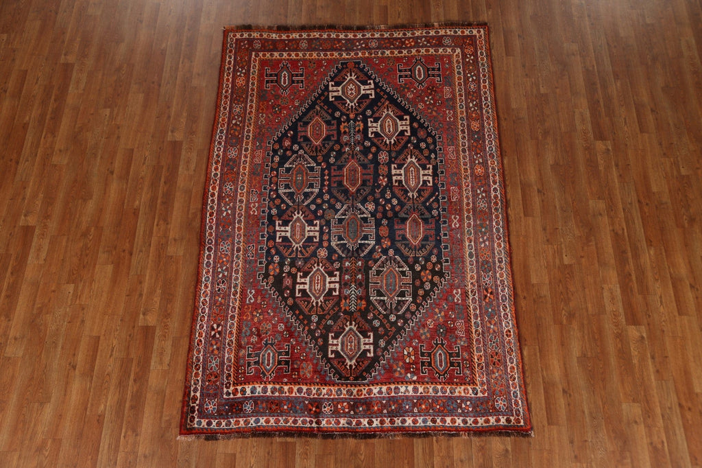 Vegetable Dye Qashqai Persian Area Rug 5x7