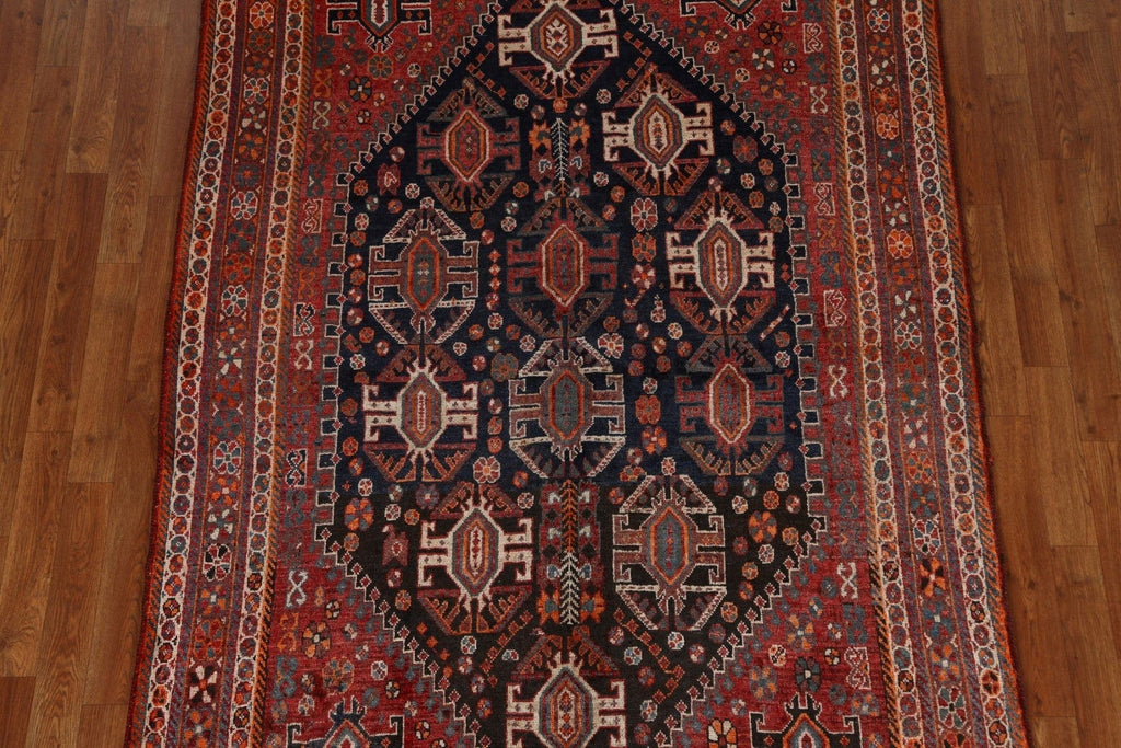 Vegetable Dye Qashqai Persian Area Rug 5x7