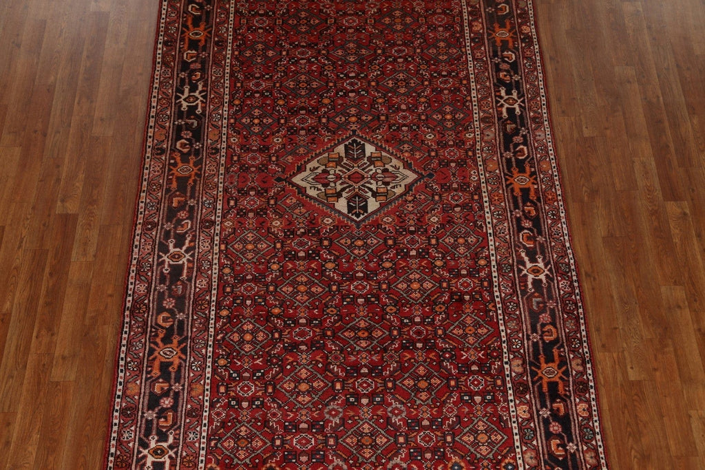 Geometric Hamedan Persian Area Rug 5x11