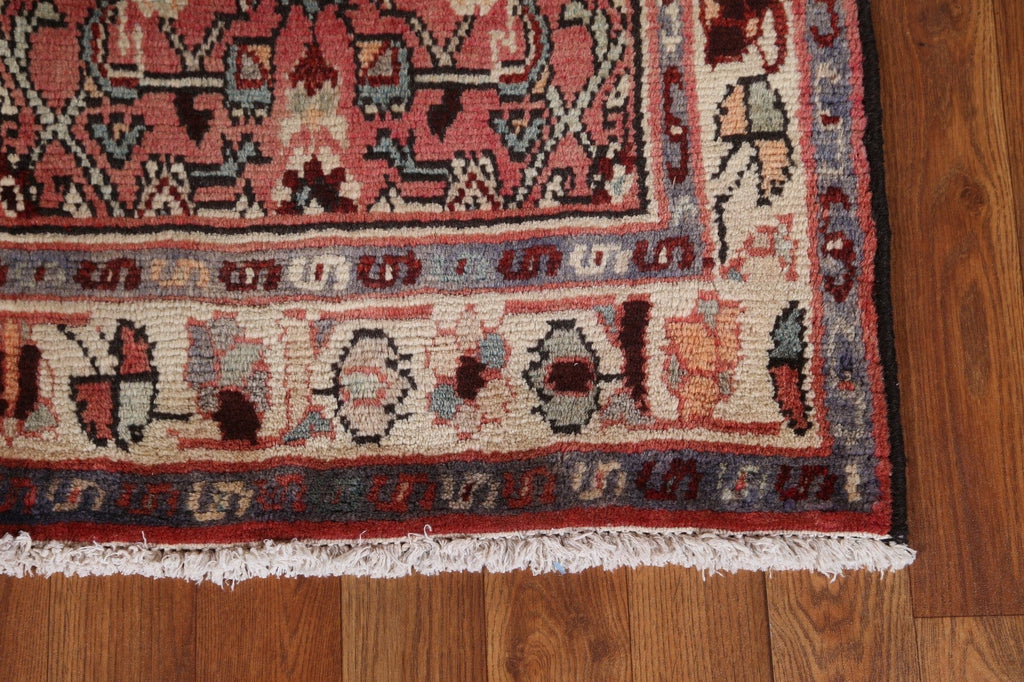 Geometric Hamedan Persian Runner Rug 4x10