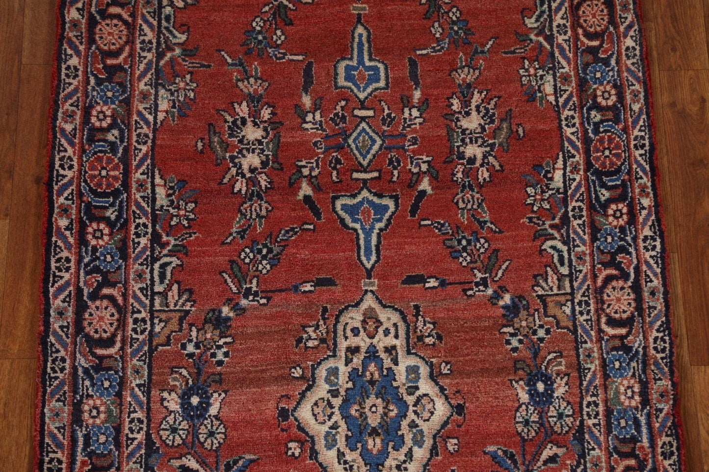 Floral Hamedan Persian Runner Rug 3x10