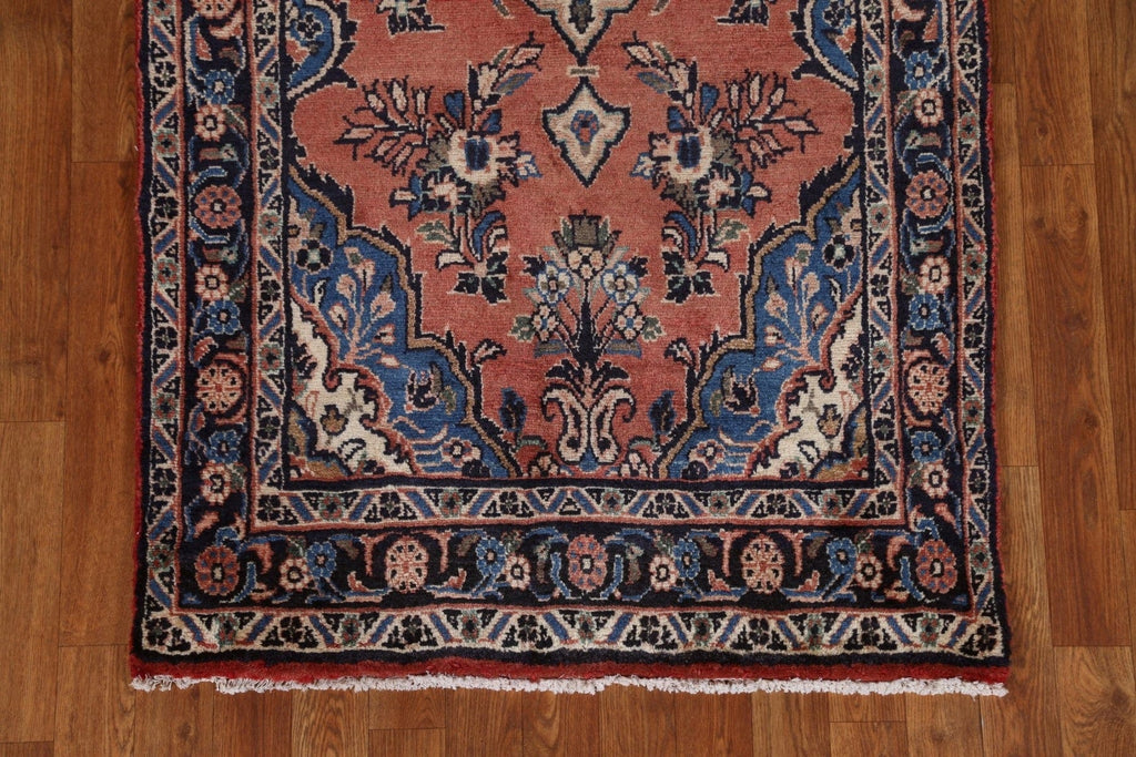 Floral Hamedan Persian Runner Rug 3x10