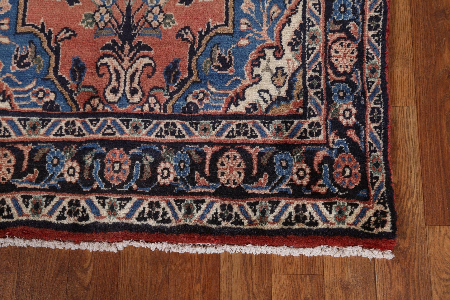 Floral Hamedan Persian Runner Rug 3x10