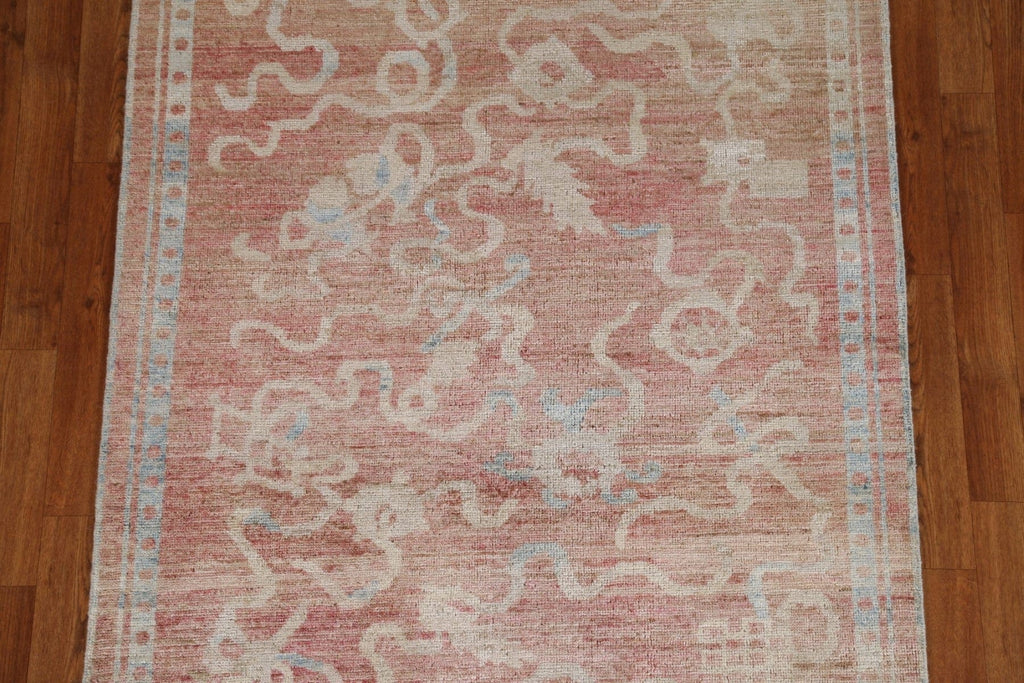 Abstract Art Deco Oriental Area Rug 4x5