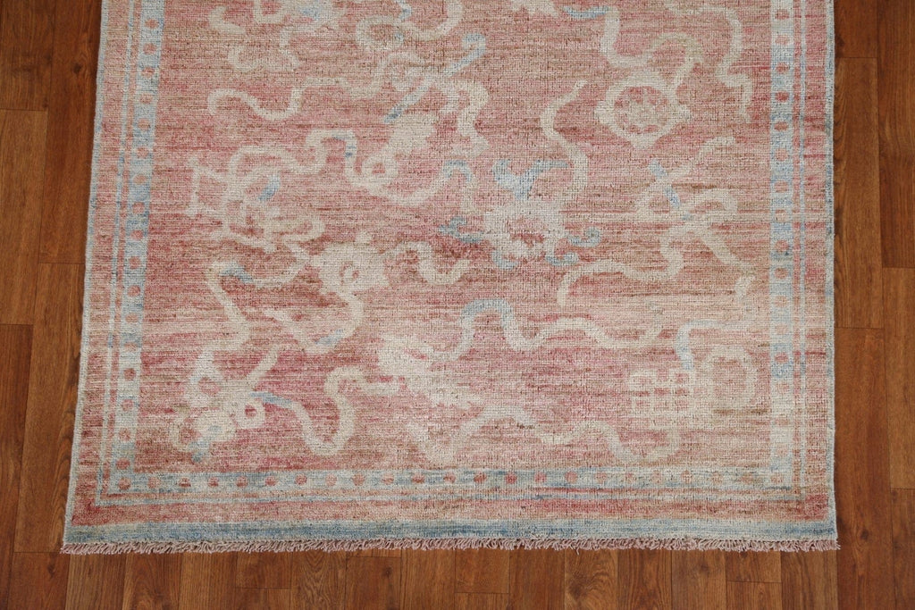 Abstract Art Deco Oriental Area Rug 4x5